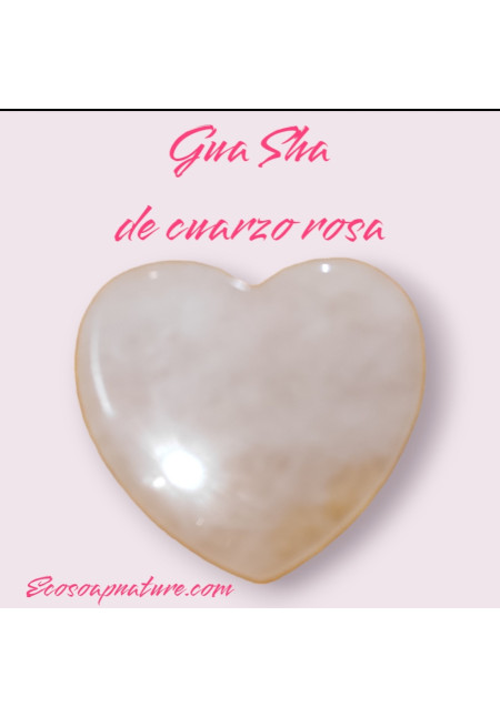 Gua Sha de cuarzo rosa para masaje facial 