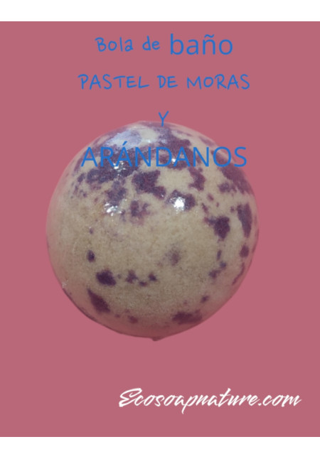 Bola de baño pastel de moras y arándanos 