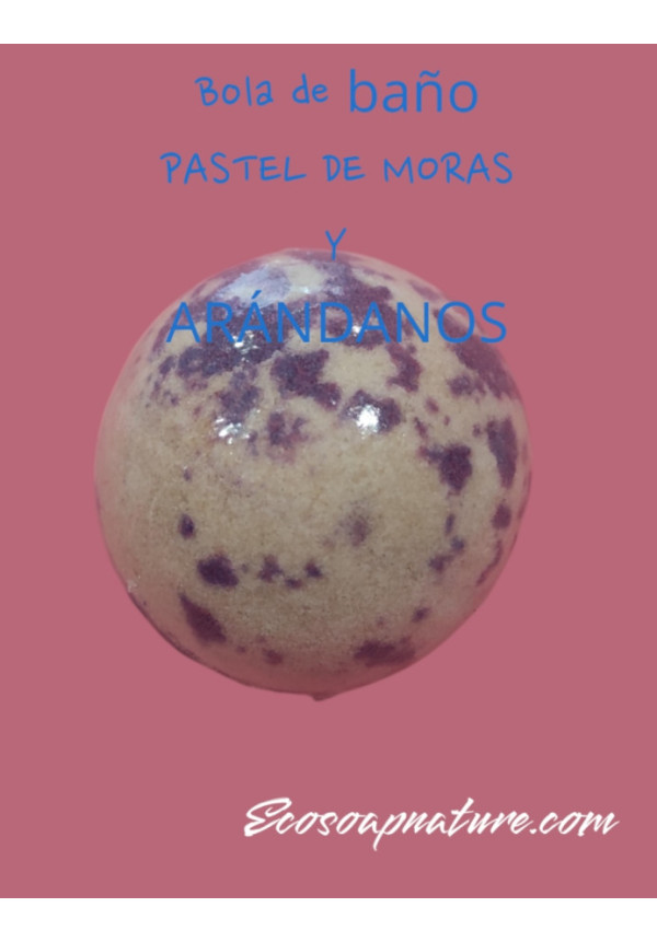 Bola de baño pastel de moras y arándanos 