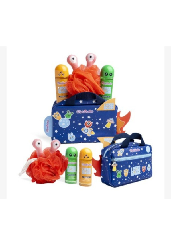 Set de baño infantil en neceser: gel de ducha-champú y esponja de alien more space martinelia Set de baño infantil en neceser: gel de ducha-champú y esponja de alien more space martinelia
