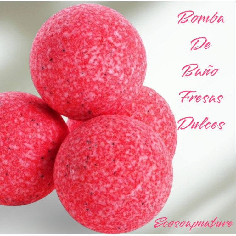 Bomba de baño fresas dulces 