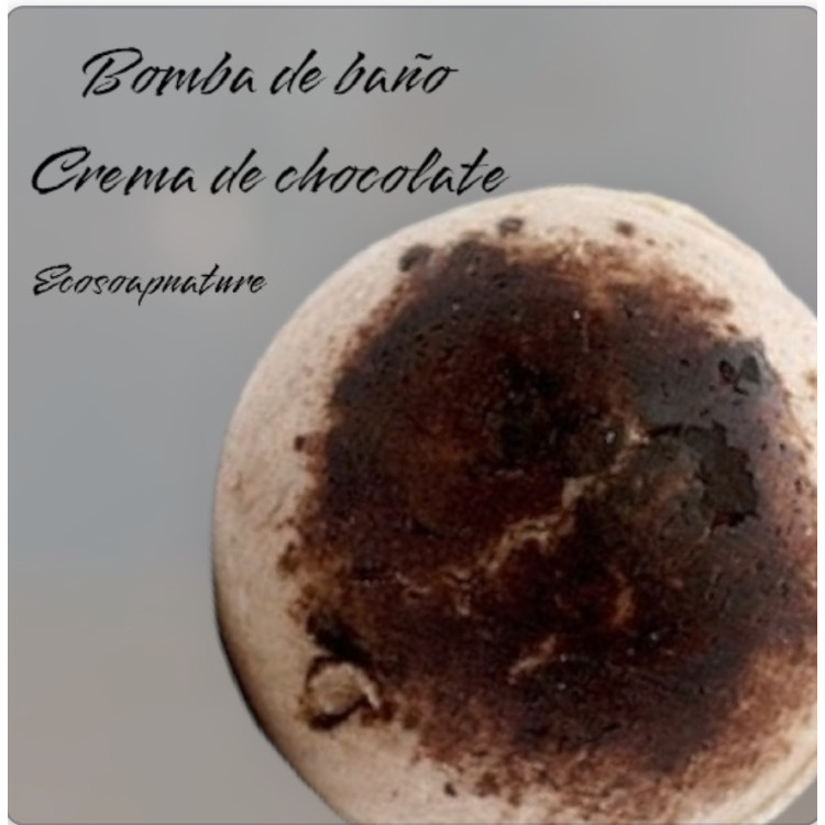 Bomba de baño crema de chocolate 