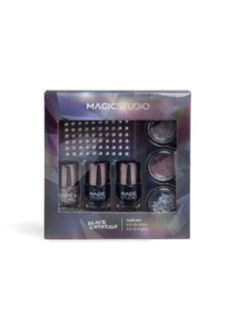 Set manicura completo black crystals magic studio-ECS-12237-Magic Studio