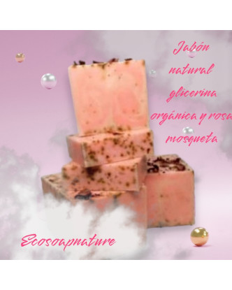 Jabón con glicerina orgánica Rosa Mosqueta 