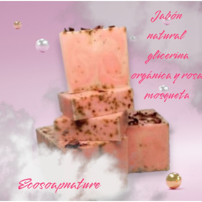 Jabón con glicerina orgánica Rosa Mosqueta 