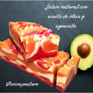 Jabón con aceite de oliva y Aguacate 