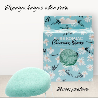 Esponja konjac con Aloe vera 