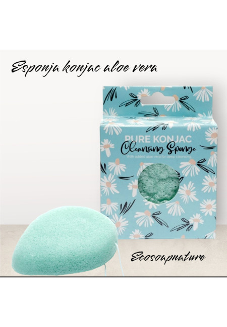 Esponja konjac con Aloe vera 