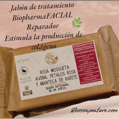 BiopharmaFACIAL nutritivo con Rosa Mosqueta 80gr