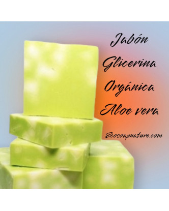 Jabón con glicerina orgánica y Aloe Vera 