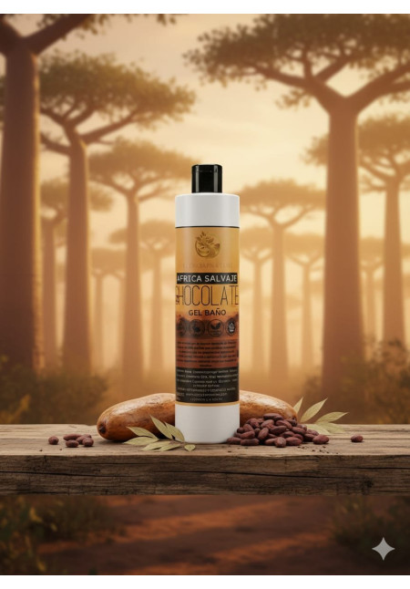 Gel de baño baobab y  chocolate África Salvaje 