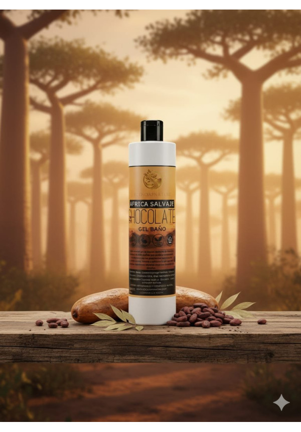 Gel de baño baobab y  chocolate África Salvaje 