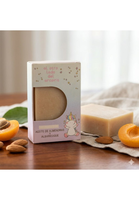Al otro lado del Arcoiris jabón natural almendras y albaricoque Al otro lado del Arcoiris jabón natural almendras y albaricoque