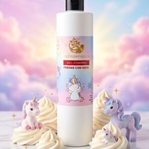 Gel-Champú "Fresas con Nata" al otro lado del arcoiris