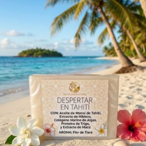 Jabón Sólido Artesanal: Despertar en Tahití (Colección Tesoros Polinesios)