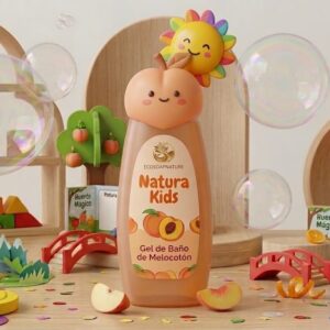 🍑 Gel de Baño "El Viaje del Melocotón de Seda" Colección: Aromas de mi niñez & Natura kids