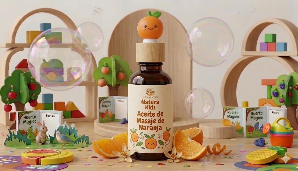 🍊 Aceite de Masaje "Las Cosquillas de la Naranja Traviesa" Colección: Aromas de mi niñez & Natura kids