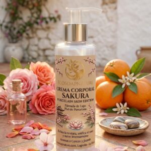 El Sello de Seda: Crema Corporal "Sakura - Porcelain Skin Edition"