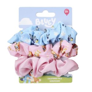 3 Coleteros De Tela Para El Pelo Bluey