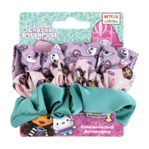 3 Coleteros De Tela Para El Pelo Gabby´S Dollhouse