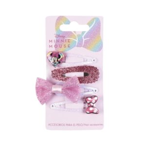 4 Clips Para El Pelo Minnie
