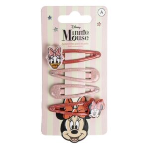 4 Clips Para El Pelo Minnie