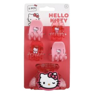 5 Clips Para El Pelo Hello Kitty