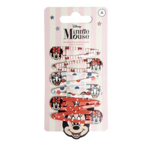 6 Clips Para El Pelo Minnie