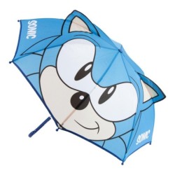 Paraguas infantil con aplicaciones Sonic