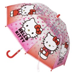 Paraguas infantil tipo burbuja Hello Kitty