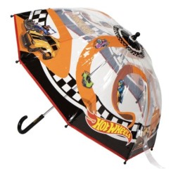 Paraguas infantil tipo burbuja Hot Wheels
