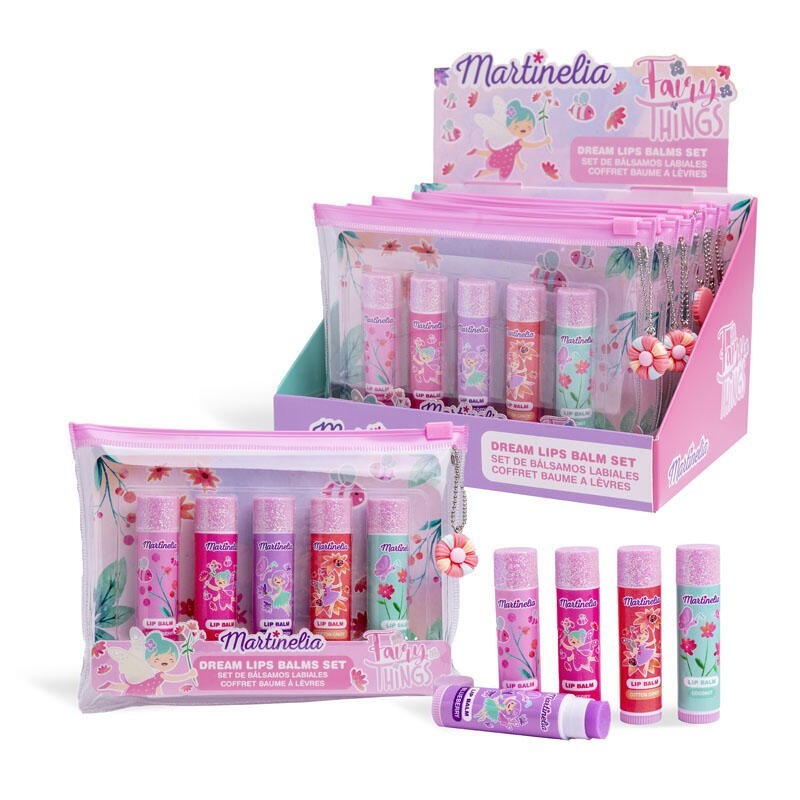 Set 5 Bálsamos Labiales En Neceser Fairy Things Martinelia
