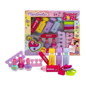 Set Belleza Infantil Uñas Y Pelo Super Gril Martinelia