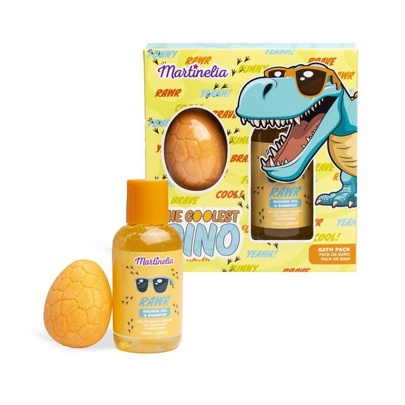 Set De Baño Infantil: Bomba De Baño Y Gel De Ducha The Coolest Dino Martinelia
