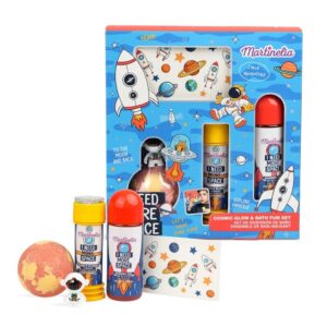 Set De Burbujas Y Brillo Cósmico More Space De Martinelia-Gel De Ducha De 100 Ml/Bomba De Baño