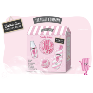 Set Regalo Candy Chicle De Fresa (Colonia + Gel De Ducha + Bomba De Baño+Esponja)
